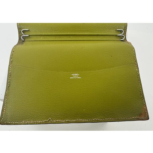 Hermes Lime Green Leather Agenda Cover - Picture 9 of 9